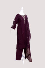 Work Hand Silk Purple colour - Image 5