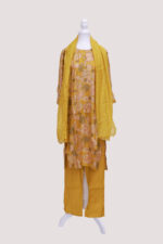Vatican Silk set with dupatta Yellow Colour - Image 6