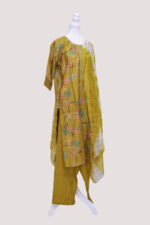Vatican Silk set with dupatta Light Green colour - Image 4