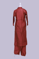 Cord set Cotton silk Rust red colour - Image 4