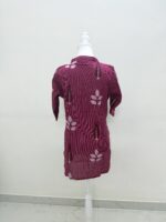 Short top Dark pink leaf design - Image 6