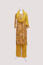 Vatican Silk set with dupatta Yellow Colour